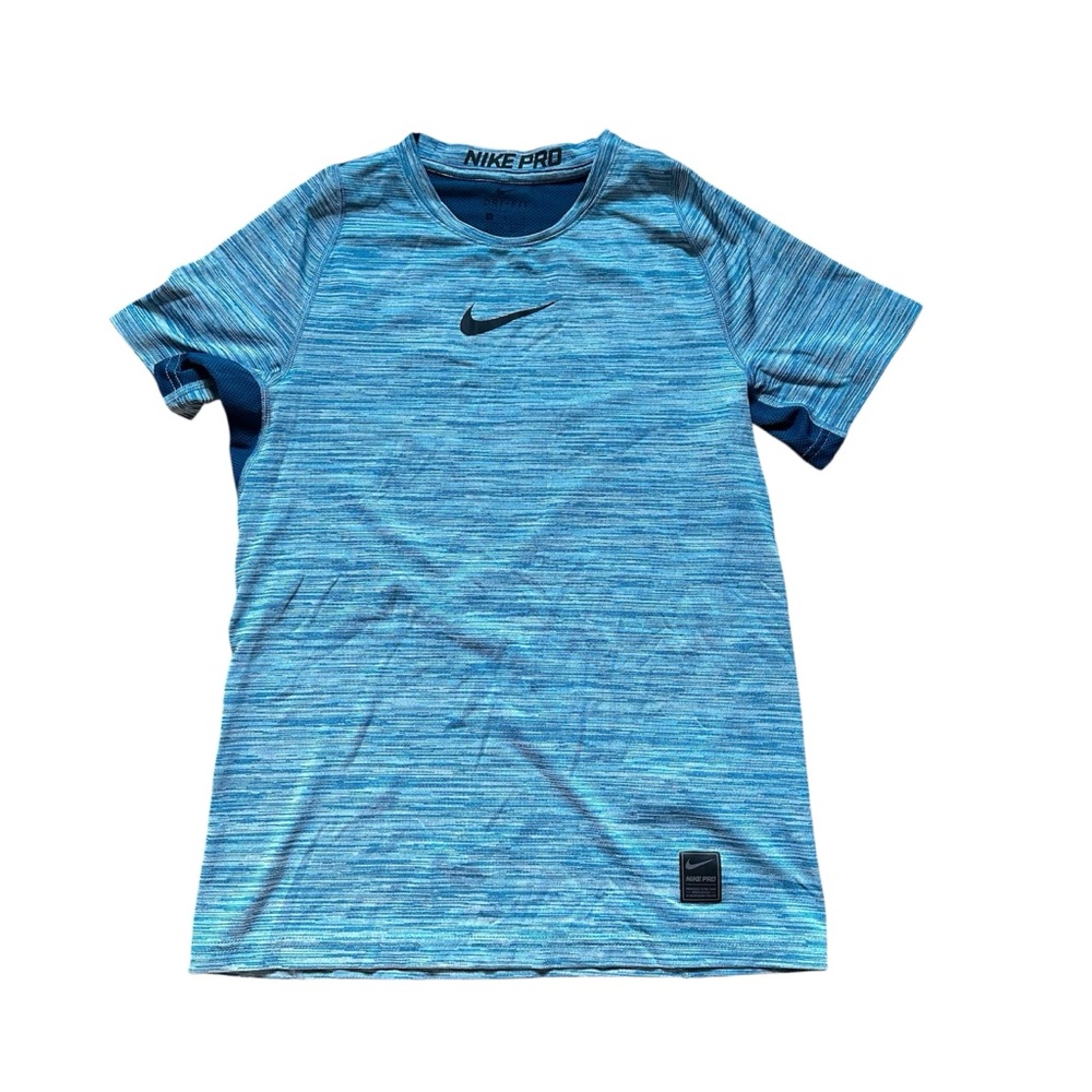 Nike Pro Heathered Blue Dri Fit - Youth Large